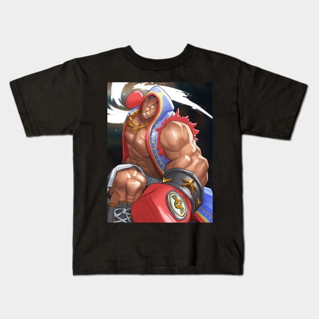 Street Fighter V Fanart - Balrog Collection Kids T-Shirt by Beckley Art